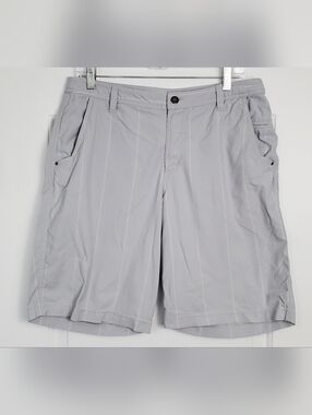 Lululemon Mens Kahuna Gray Checkered Chino Golf Casual - Size 36 - EUC